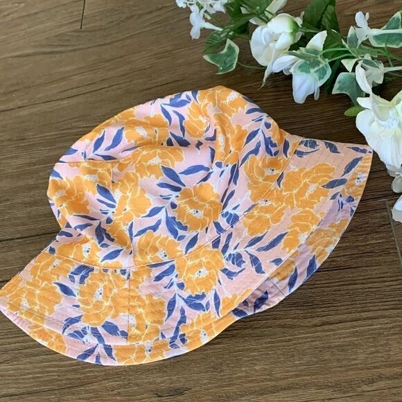 New Summer Flower  Printed Bucket Hat - Picture 2 of 9
